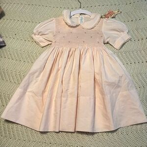 Vintage Feltman Brothers Pink Puff Sleeve Sundress with Peter Pan Collar